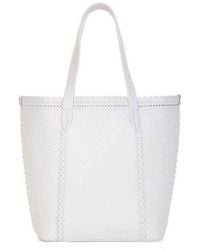 BCBGMAXAZRIA - White Leather Tote Bag - Lyst
