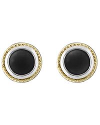Effy - Sterling Silver And Onyx Stud Earrings - Lyst