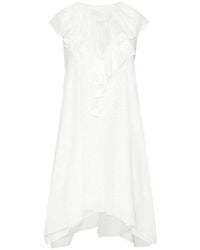 Chloé - Fine Sheer Crepe Dress - Lyst