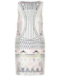 Mary Katrantzou - Lella Printed Multicoloured Jacquard Dress - Lyst
