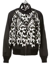 Sacai Broderie Anglaise Floral Jacket - Black