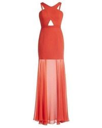 BCBGMAXAZRIA - Ria Criss-cross Front Gown - Lyst