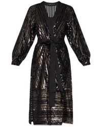 BCBGMAXAZRIA - Sequin Wrap Dress - Lyst
