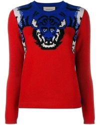 gucci tiger rainbow sweater