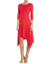BCBGMAXAZRIA - Bess Off-the-shoulder Asymmetrical Dress - Lyst