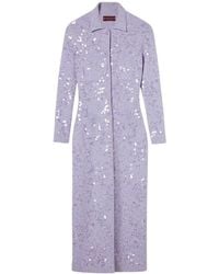 Gucci - Embroidered Sequin Polo Midi Dress - Lyst