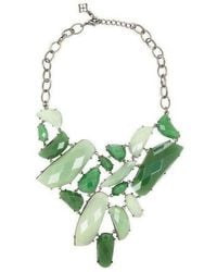 BCBGMAXAZRIA - Abstract Stone Necklace - Lyst