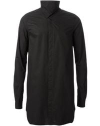 Rick Owens - Black Cotton Island Shirt - Lyst