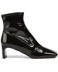 prada fitted patent boots