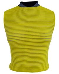 Alexander Wang - Neon-yellow Cycling Sleeveless Top - Lyst