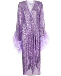 Nervi - Feather Sequinned Dress - Lyst