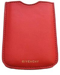 Givenchy - Red Leather Phone Or Credit Card Case - Lyst