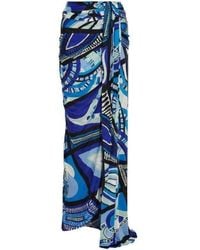 Emilio Pucci - Printed Stretch Jersey Skirt It 40 (us 4) - Lyst