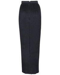 Balmain - Pleated Maxi Skirt - Lyst
