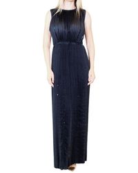 Nina Ricci - Black Pleated Sequin Embellished Maxi Silk Gown - Lyst