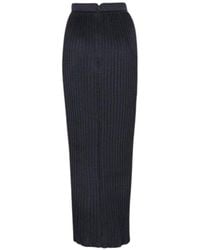 Balmain - Pleated Maxi Skirt - Lyst