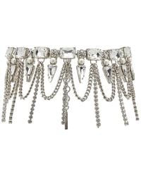 Alessandra Rich - Crystal-layered Chocker Necklace - Lyst