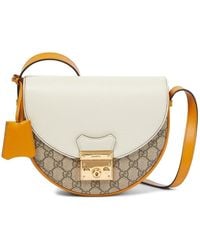 Gucci - Natural Padlock GG Small Leather Shoulder Bag - Lyst