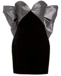 Rasario - Off-the-shoulder Bow Mini Dress - Lyst