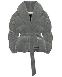 Alexandre Vauthier - Checked Stretch-wool Puffer Jacket - Lyst