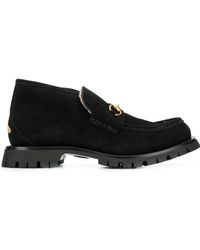 Gucci - Shearling Lined Loafers - Lyst