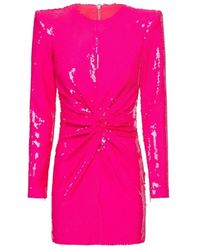 Alex Perry - Jade Sequin-embellished Structured Mini Dress - Lyst