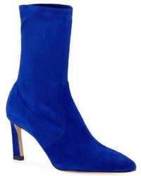 Stuart Weitzman - Rapture 75 Suede Sock Bootie - Lyst