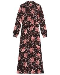 Gucci - Floral-print Long Dress - Lyst