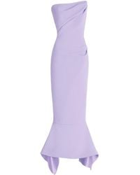 Maticevski - Suffix Strapless Lilac Crepe Midi Dress - Lyst