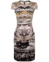 Mary Katrantzou Ebony Scroll Print Silk Dress - Multicolour