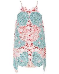 Stella McCartney - Applique Silk Collen Sleeveless Blouse - Lyst