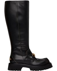 Gucci - Horsebit Detail Knee-high Boots - Lyst