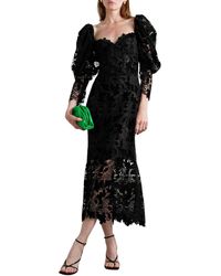 bell sleeve dress lace Romantic Bell Sleeve Plunging Flower Lace Wedding Dress Light Ivory