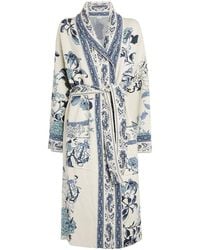 Etro - Floral Print Wrap Coat - Lyst
