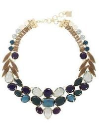 BCBGMAXAZRIA - Multi Color Stone Statement Necklace - Lyst