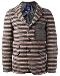 Junya Watanabe - Duvetica Padded Multi Colored Button Up Jacket M - Lyst