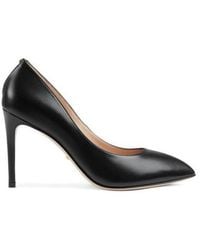 Gucci - Black Leather Stiletto Pump - Lyst
