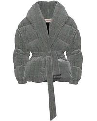 Alexandre Vauthier - Checked Stretch-wool Puffer Jacket - Lyst