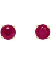 Effy - Ruby Royale 14k Gold Ruby Stud Earrings - Lyst