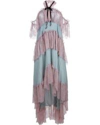 Philosophy Di Lorenzo Serafini - Off-the-shoulder Tiered Silk Dress - Lyst
