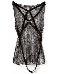 Nina Ricci - Fishnet Harness Tank Top - Lyst