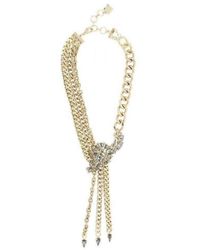 Metallic Womens Mens Jewellery Mens Necklaces BCBGMAXAZRIA Synthetic Stone Malachite Combo Necklace in Gold 