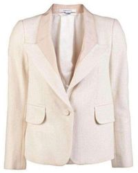 Carven - Contrast Revere Woven Jacket - Lyst