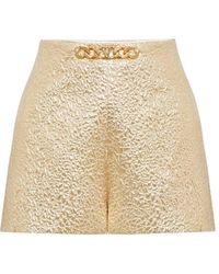 Valentino - Vlogo Chain Tailored High-waist Shorts - Lyst