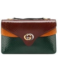 Gucci - Small Python Shoulder Bag - Lyst