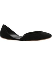 The Row - Gemma Suede Ballet Flats - Lyst