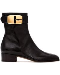 Gucci - Retro G 35mm Leather Ankle Boots - Lyst