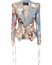 Balmain - Sky Printed Canvas Jacket - Lyst