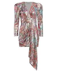 Prabal Gurung - Mixed Sequin Wrapped Mini Dress - Lyst