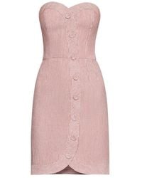 BCBGMAXAZRIA - Pinstriped Bustier Dress - Lyst